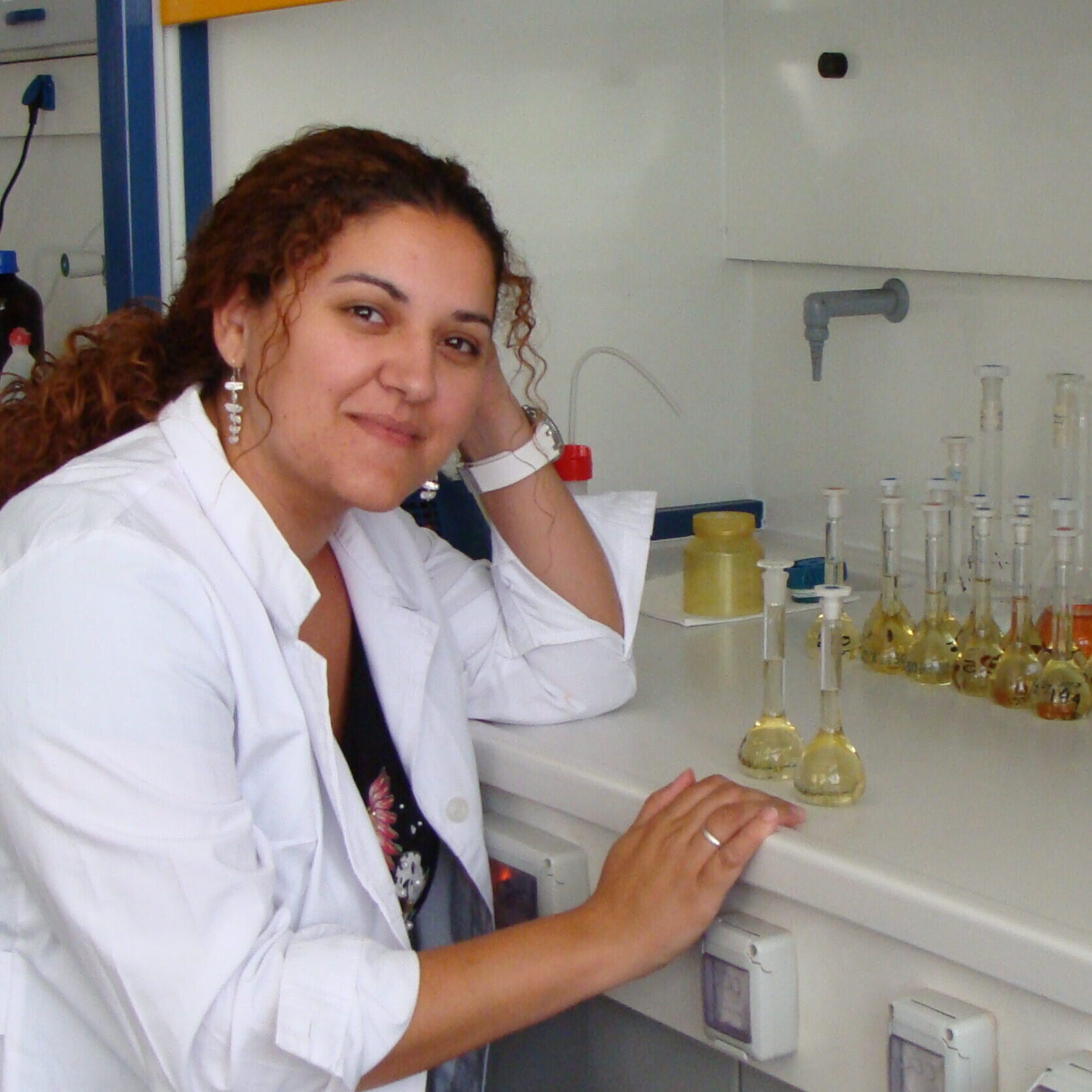Eleni Prifti at the Heavy Metals Laboratory of Hellenic Center for Marine Research, Greece, 2014